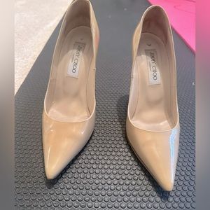 Jimmy Choo Nude Patent Heels size 37